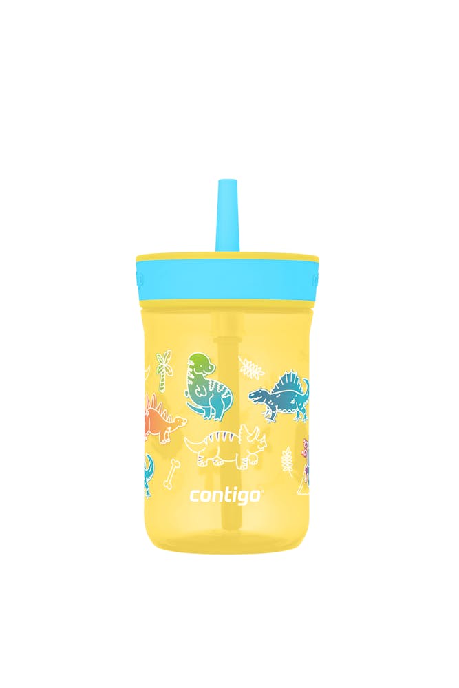 Contigo® Kids’ Leighton Straw Tumbler with Spill-Proof Leak-Proof Lid, 14oz ※