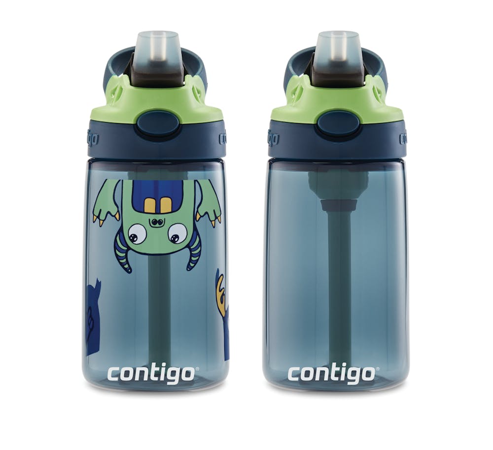 Contigo® Kids Straw Water Bottle with AUTOSPOUT® Lid, 14oz., 2 Pack ·01