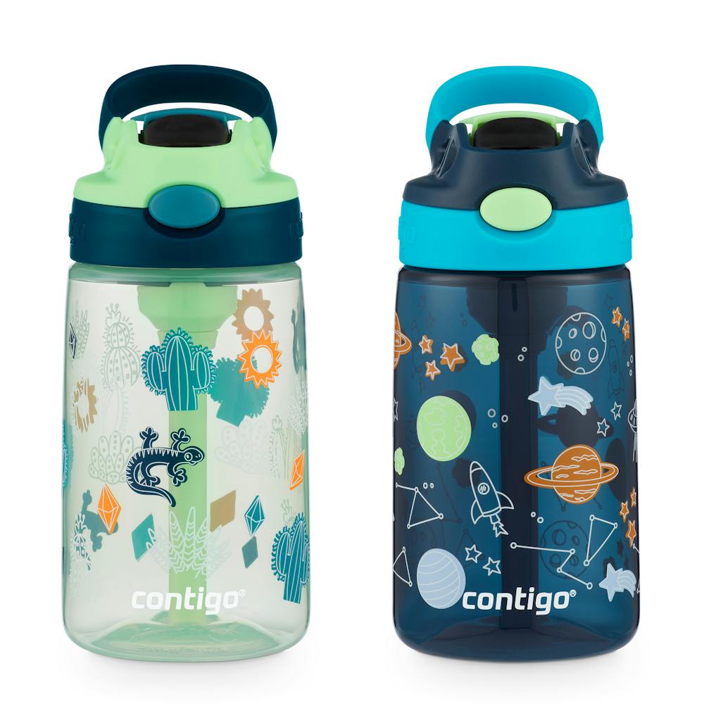 Contigo® Kids Water Bottle with Redesigned AUTOSPOUT® Straw, 14 oz, 2 pack ·03