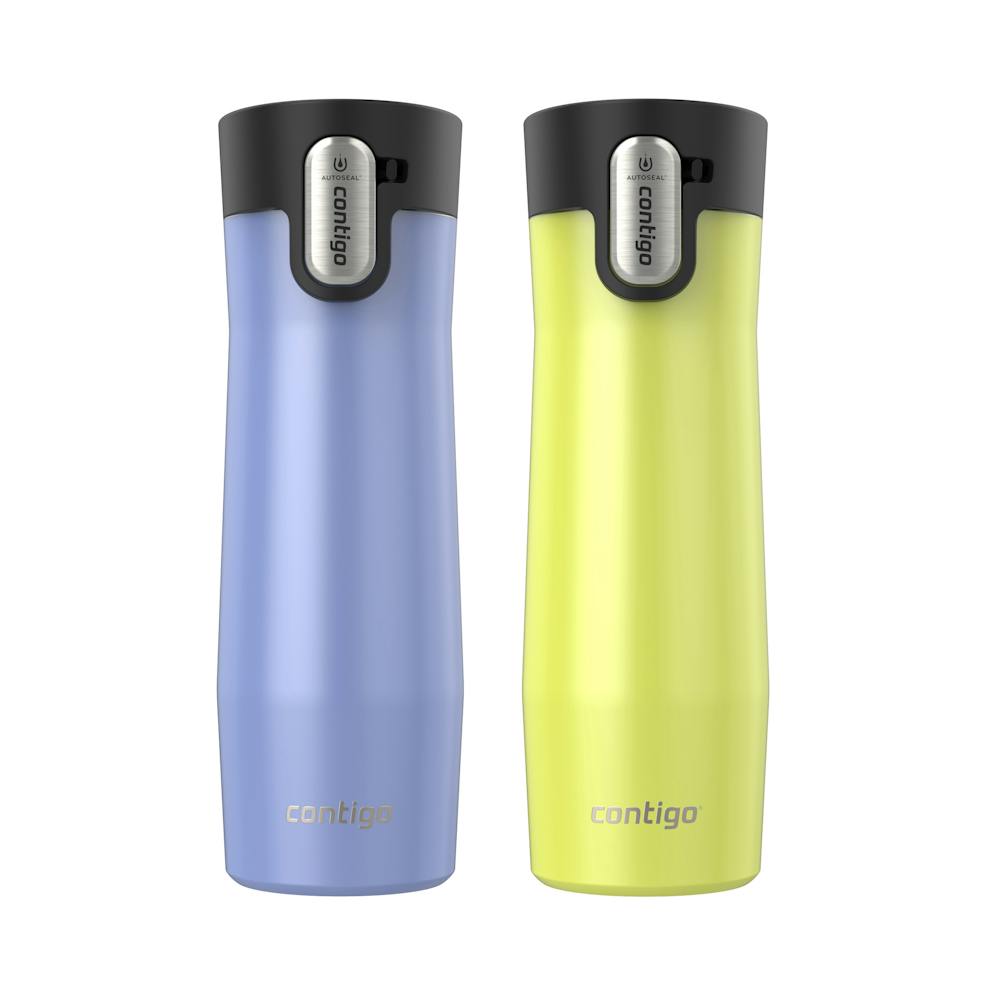 Contigo® AUTOSEAL® West Loop Vacuum-Insulated Stainless Steel Travel Mug with Easy-Clean Lid, 20 oz, 2-Pack ·B