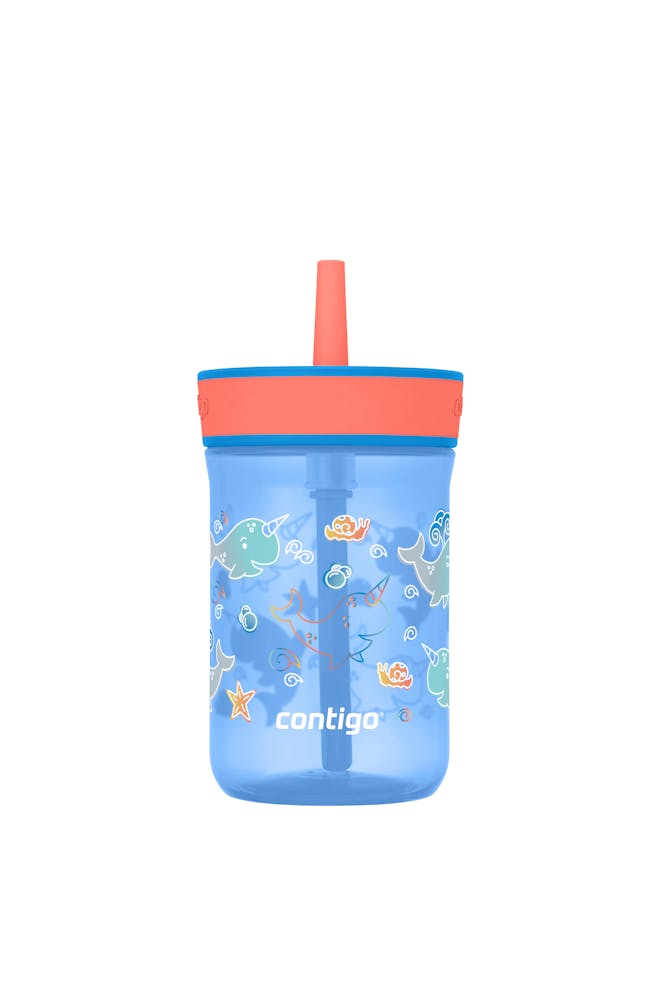 Contigo® Kids’ Leighton Straw Tumbler with Spill-Proof Leak-Proof Lid, 14oz ✓