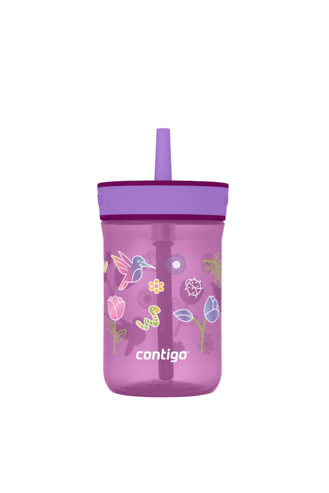 Contigo® Kids’ Leighton Straw Tumbler with Spill-Proof Leak-Proof Lid, 14oz ✓