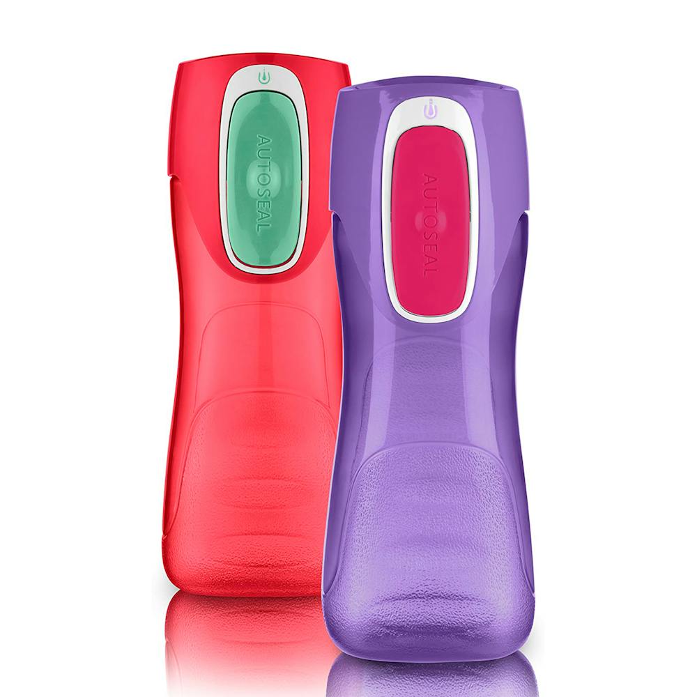Contigo® Trekker Kids Water Bottle with AUTOSEAL® Lid, 14oz, 2-Pack ✦